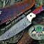 Premium Custom Damascus Steel Skinning Knife for Hunters - Korvel