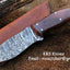 Premium Handmade Damascus Skinning Knife for Outdoor Adventures - Korvel