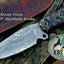 Premium Custom Damascus Steel Hunting and Skinning Knife - Korvel