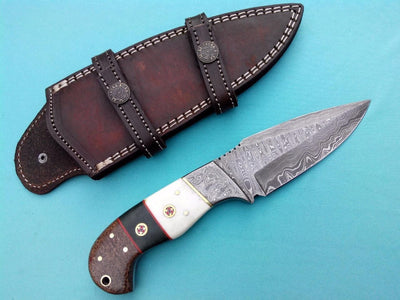 Premium Custom Damascus Steel Hunting Knife - Hunter's Edge by KBS Knives - Korvel