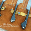 Premium Custom Damascus Steel Hunting Knife Collection with Buffalo Horn Handles - Korvel