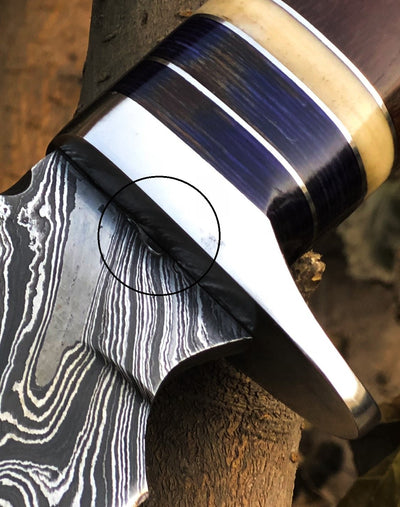 Premium Handmade Damascus Steel Hunting and Skinning Knife - Korvel