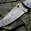 Artisan Crafted Damascus Steel Folding Pocket Knife - Korvel