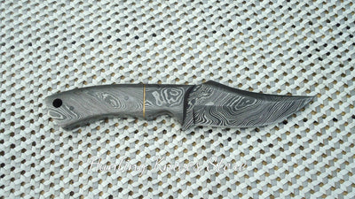 Elegant Damascus Steel Slim Knife - Korvel