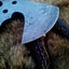 Artisan Crafted Damascus Mini Axe with Leather Sheath - Korvel