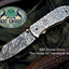 Artisan Crafted Damascus Steel Folding Pocket Knife - Korvel