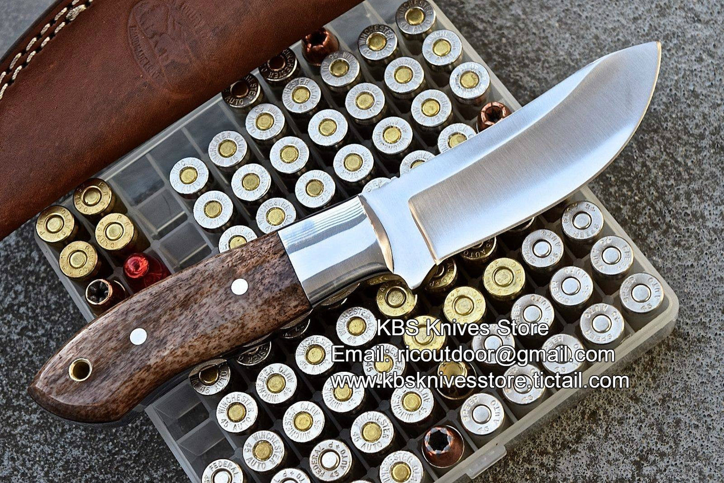 Premium Custom Deer Skinning Knife with D2 Steel Blade - Korvel