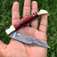 Handcrafted Damascus Steel Steak Knife with Corkscrew Wine Opener - Korvel