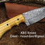 Premium Custom Deer Skinning Knife – 8-Inch Masterpiece - Korvel