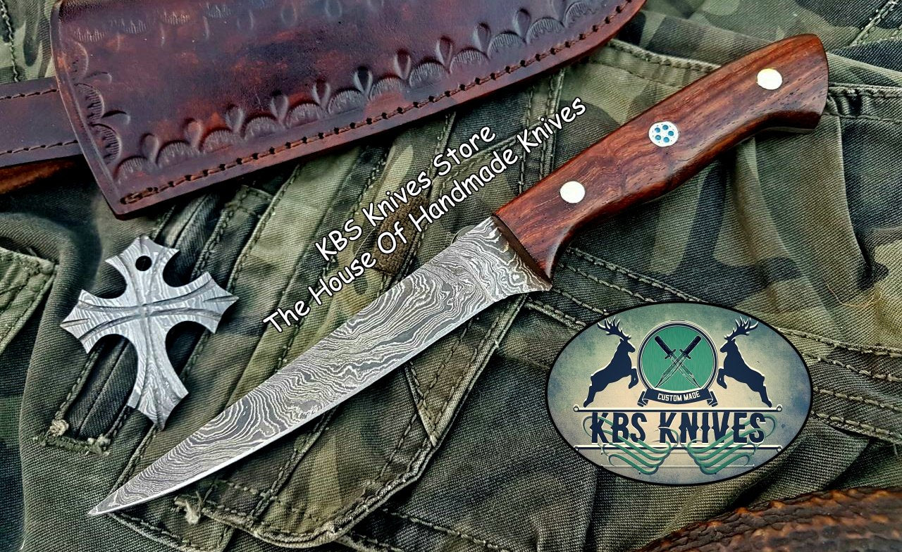 Artisan Crafted Damascus Steel Flexible Boning Knife - Korvel