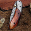 Exquisite Handmade Damascus Folding Knife - Korvel