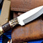 Premium Custom D2 Steel Hunting Knife with Antler Grip - Korvel