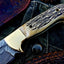 Premium Custom Damascus Steel Hunting and Skinning Knife - Korvel