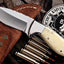 Premium D2 Steel Skinning Knife with Camel Bone Handle - Korvel
