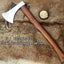 Custom Handmade Viking Axe - 1095 High Carbon Steel Blade with Rosewood Handle & Leather Sheath - Korvel
