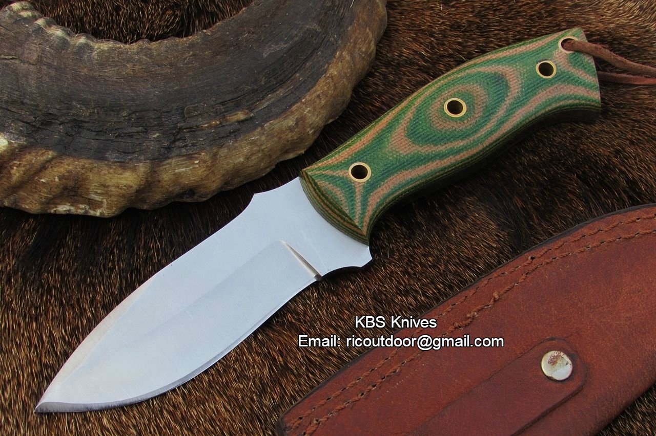 Premium Handmade Carbon Steel Skinner Knife for Outdoor Adventures - Korvel