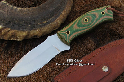 Premium Handmade Carbon Steel Skinner Knife for Outdoor Adventures - Korvel
