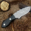 Artisan Crafted Damascus Drop Point Knife - Korvel