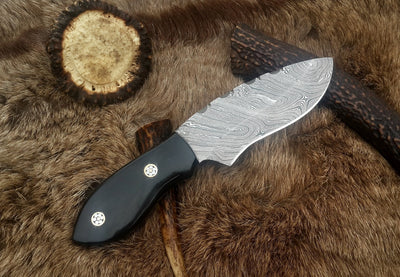 Artisan Crafted Damascus Drop Point Knife - Korvel