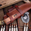 Premium Handcrafted Damascus Steel Deer Hunting Knife with Sheep Horn Grip - Korvel