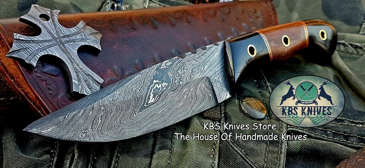 Premium Custom Damascus Steel Hunting and Skinning Knife - Korvel