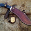 Authentic 15" Damascus Kukri with Buffalo Horn Handle - Korvel