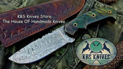 Premium Custom Damascus Steel Hunting and Skinning Knife - Korvel