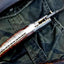 Exquisite Handmade Damascus Steel Folding Knife - Korvel