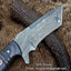 Premium Handcrafted Damascus Tanto Knife with Leather Sheath - Korvel