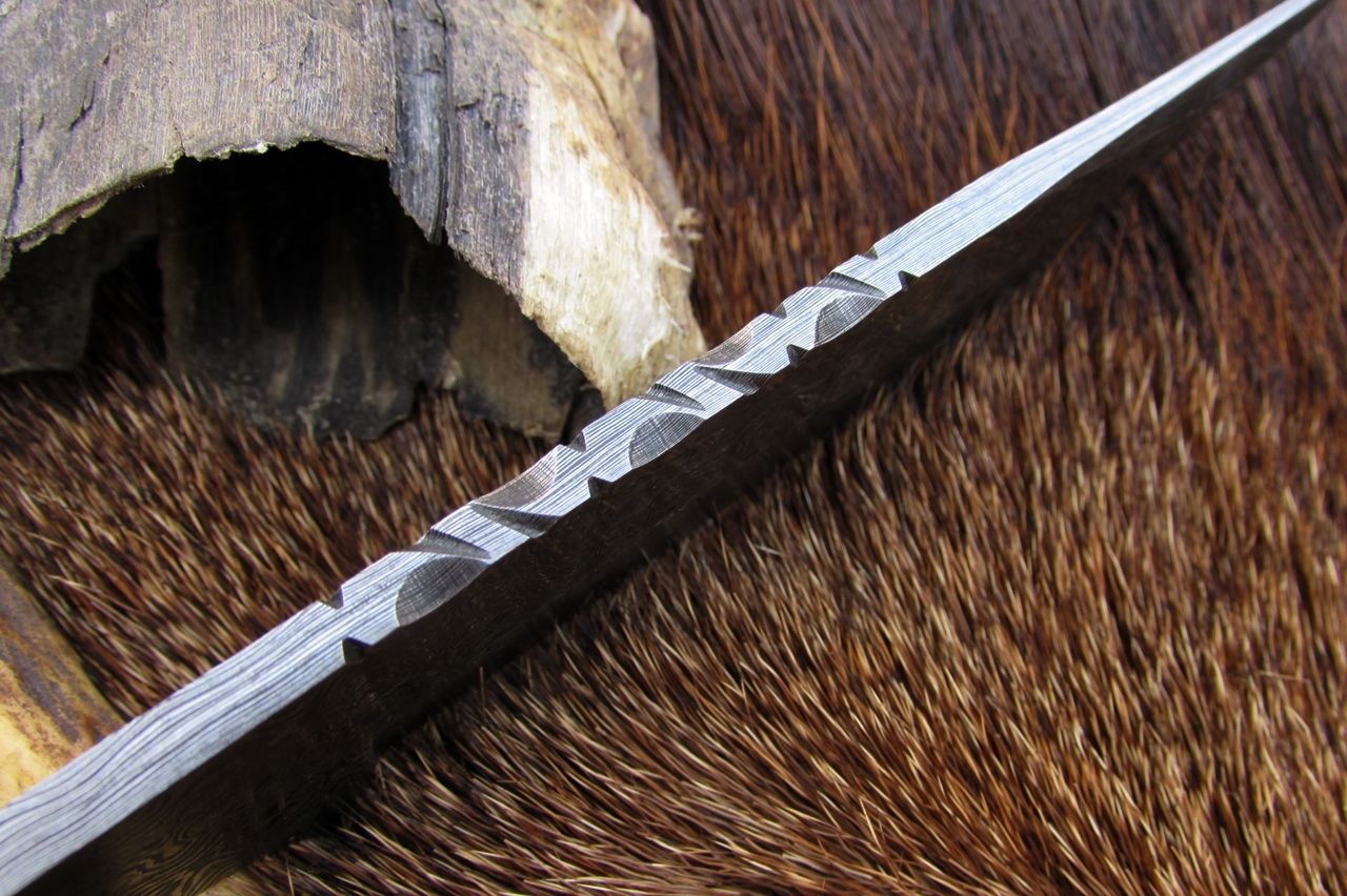 Premium Damascus Blank Blade for Crafting - Korvel