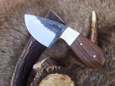 Premium Hand-Forged 1095 Steel Deer Skinning Knife – 6-Inch Drop Point with Elegant Rosewood Handle - Korvel