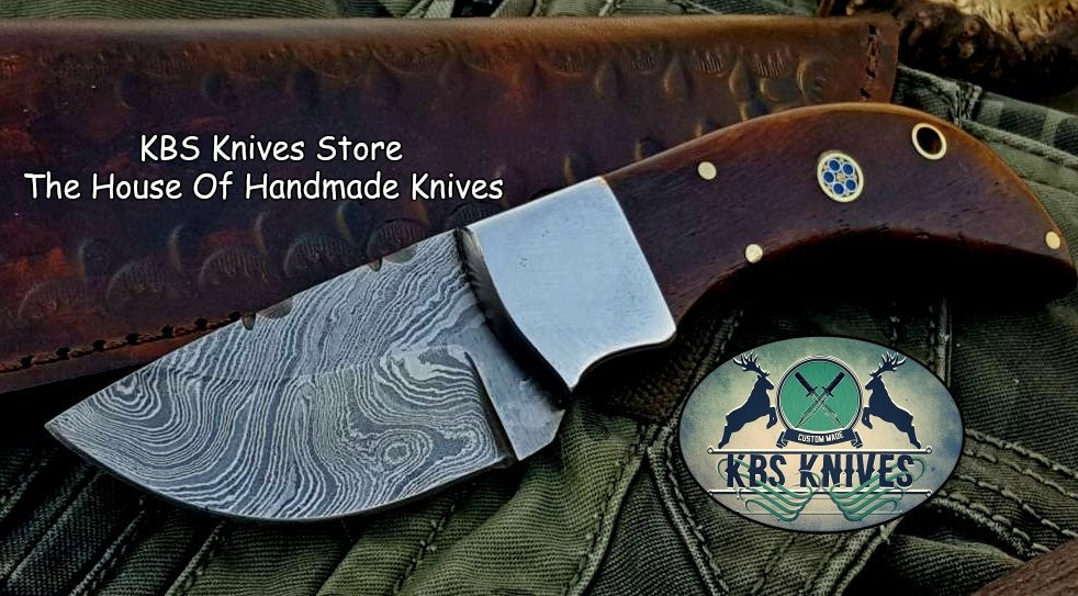 Artisan Crafted Damascus Steel Mini Skinner Knife - Korvel
