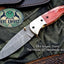 Artisan Crafted Damascus Steel Folding Pocket Knife - Korvel