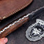 Exquisite Handmade Damascus Steel Hunting Knife with Black Walnut Burl Handle - Korvel