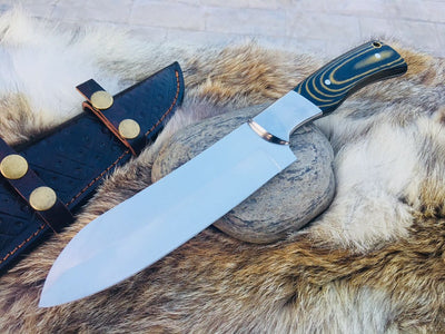 Premium Full Tang D2 Steel Chef's Knife - Custom Handmade - Korvel