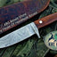 Artisan Crafted Damascus Steel Hunting Knife - Korvel