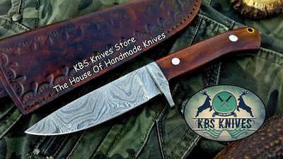 Artisan Crafted Damascus Steel Hunting Knife - Korvel