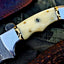 Premium Custom Damascus Steel Hunting and Skinning Knife - Korvel