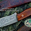 Premium Custom Damascus Steel Skinning Knife for Outdoor Enthusiasts - Korvel