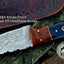 Premium Custom Damascus Steel Hunting and Skinning Knife - Korvel