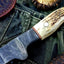 Artisan Damascus Steel Fillet and Boning Knife with Antler Handle - Korvel