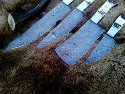 Premium Handmade Damascus Steel Kitchen Knife Set - Korvel