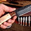 Artisan Custom Hunting Knife with Exquisite Damascus Steel Blade - Korvel