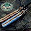 Artisan Crafted Damascus Steel Folding Knife - Custom Handmade - Korvel