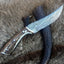 Premium Handcrafted Damascus Steel Knife with Stag Horn Handle - Korvel