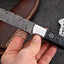 Premium Custom Damascus Steel Hunting Knife for Outdoor Adventures - Korvel