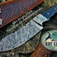 Premium Custom Damascus Steel Hunting and Skinning Knife - Korvel