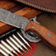 Premium Custom Damascus Steel Hunting and Camping Knife - Korvel