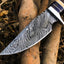 Premium Handmade Damascus Steel Hunting and Skinning Knife - Korvel