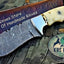 Premium Custom Damascus Steel Hunting and Skinning Knife - Korvel